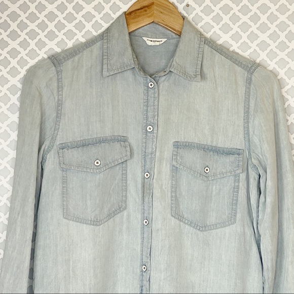 GUC Club Monaco Tatum Denim Button Down Shirt - Picture 3 of 8